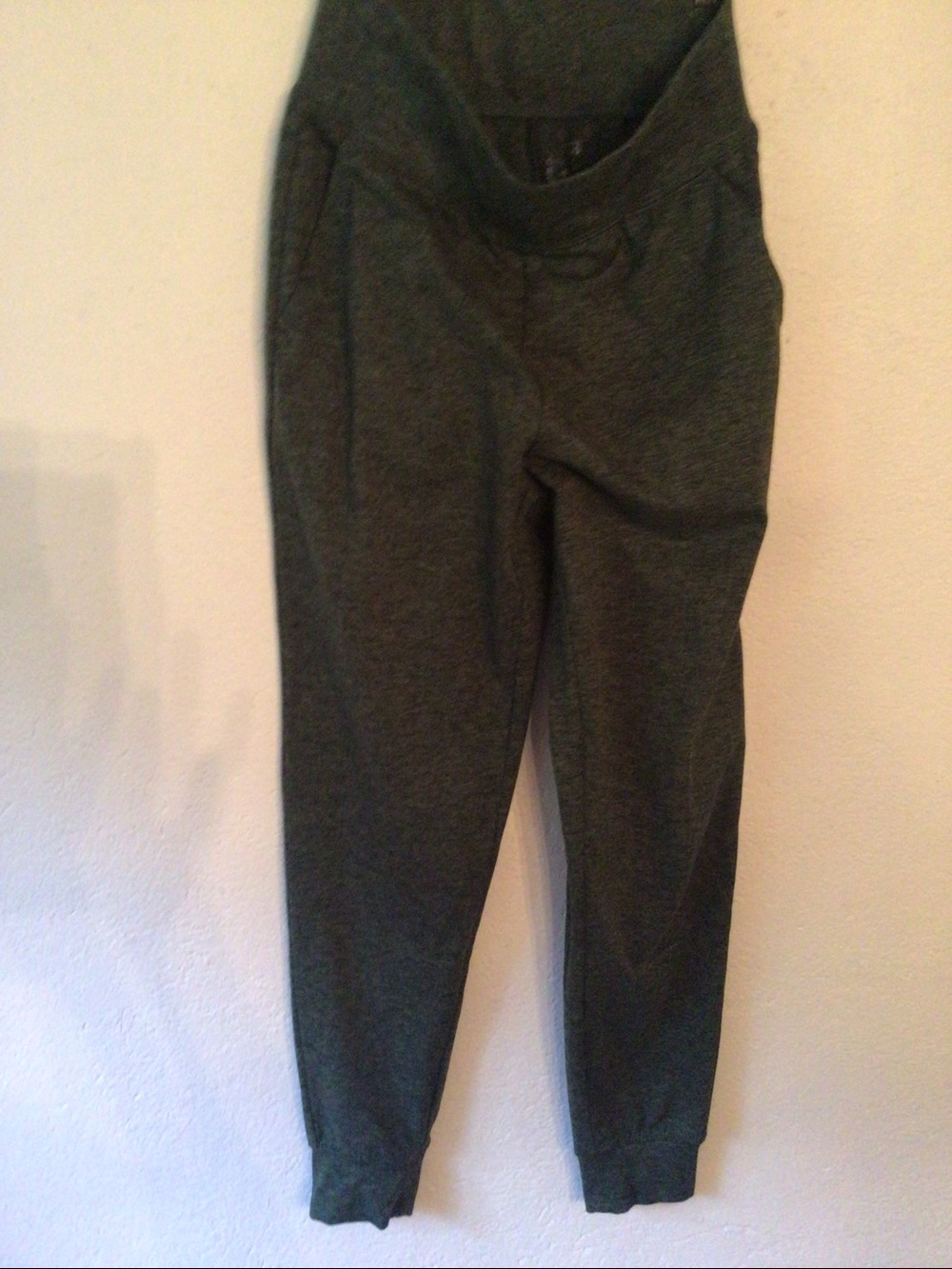 GAPFIT Olive Tapered Track Pants Brushed Tech Jersey